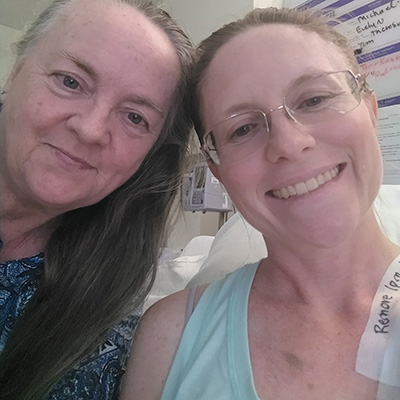 Britta Devitt praises friends and family for helping her through a challenging procedure and year.