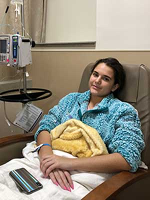 First chemo for Rosa Fragello