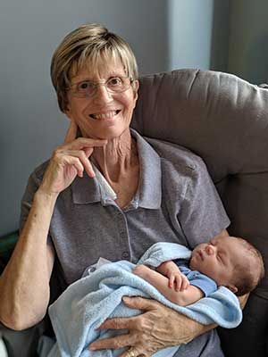Donna Dunbar with great-grandson Paxton
