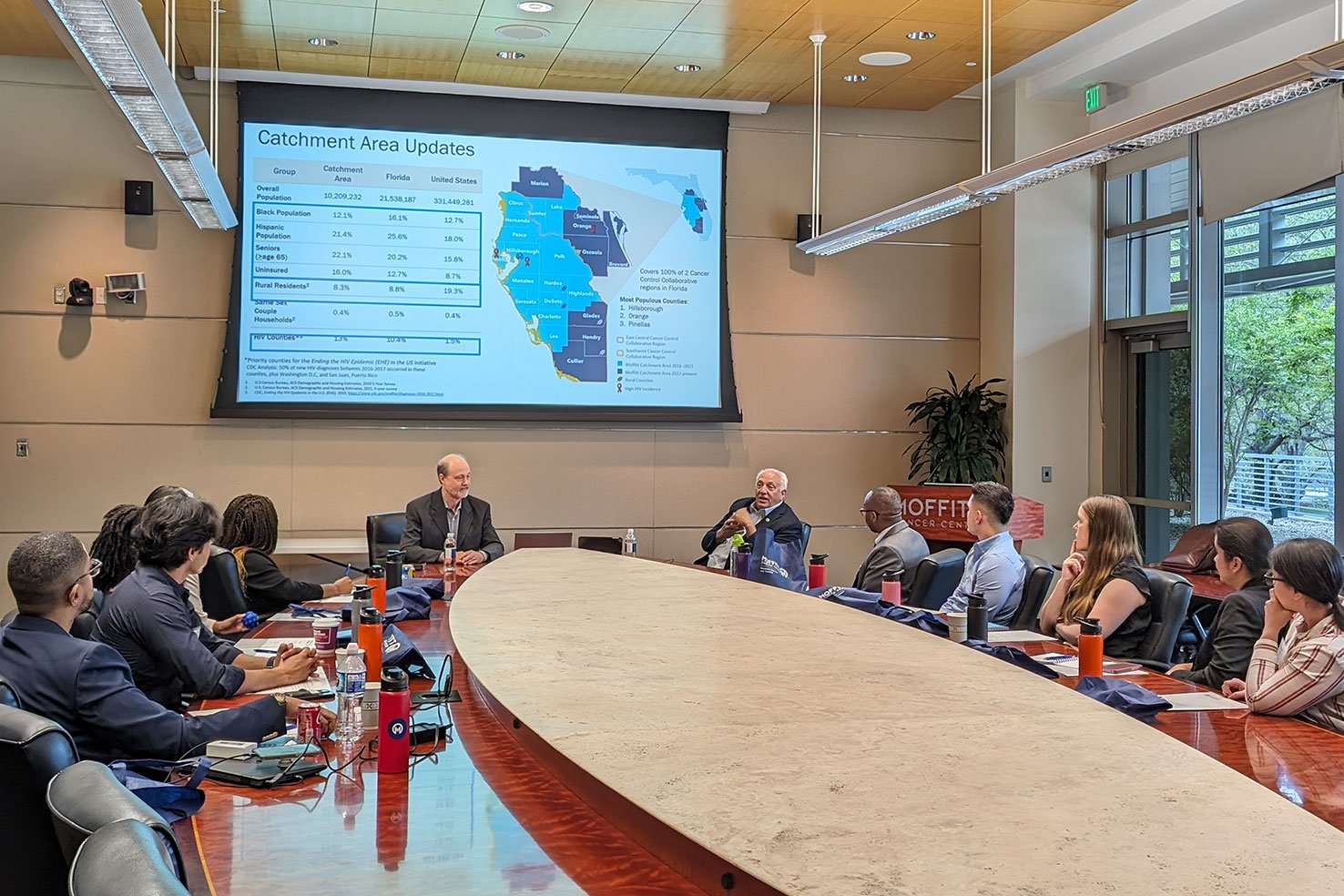 Participants take part in a seminar during the symposium in May 2023.