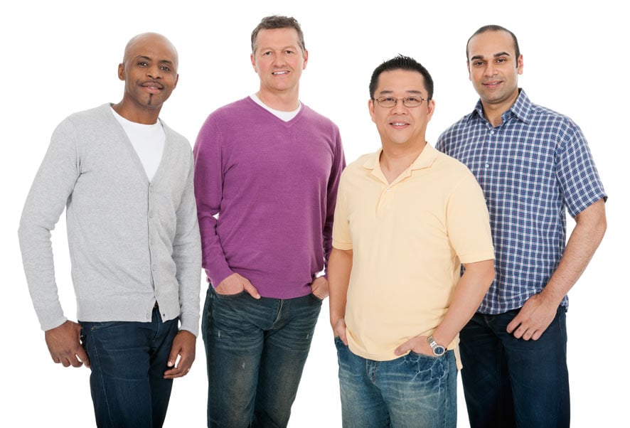 A diverse group of men