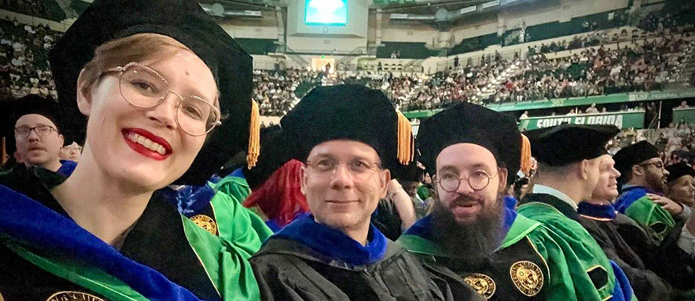 Rebecca Bekker and Daniel Glazar, USF graduates