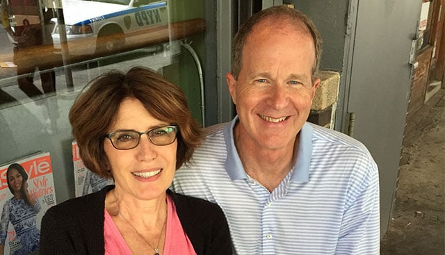 Patient Advisor Ray Posey smiling with his wife 