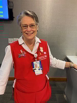 Diane Johnson has logged 2,398 hours as a Moffitt volunteer
