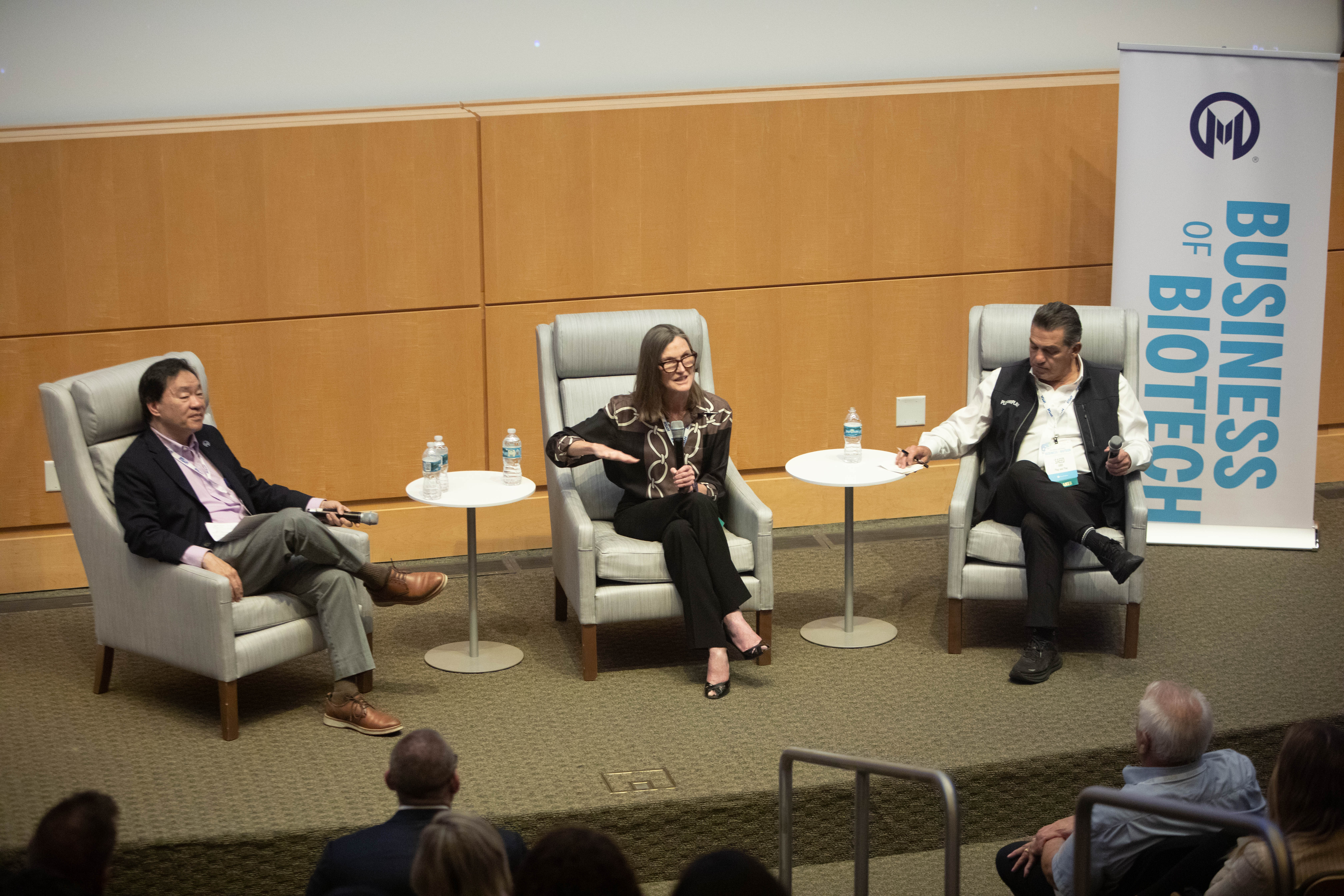 Patrick Hwu, MD, Moffitt’s president and CEO, moderates a fireside discussion uniting tech and investment leaders aPatrick Hwu, MD, Moffitt’s president and CEO, moderates a fireside discussion uniting tech around Tampa Bay’s innovation potential.