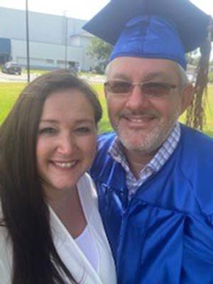 Paul and Gina Woodward graduation