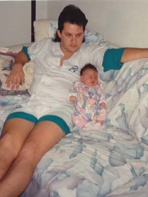 Paul and baby Tabitha Woodward