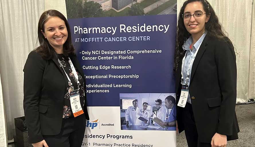 Pharmacy Resident booth at expo