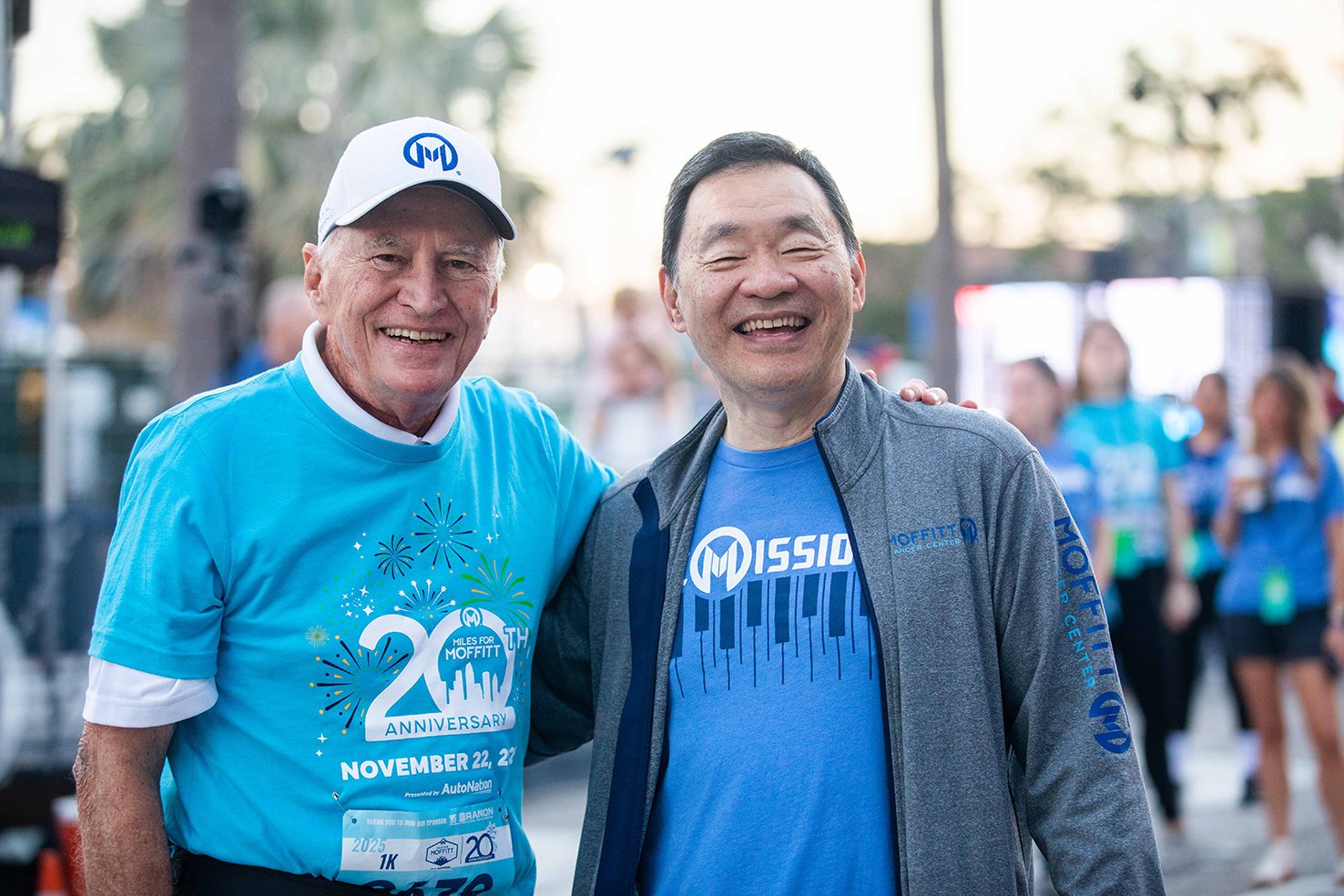 team members at Miles for Moffitt 