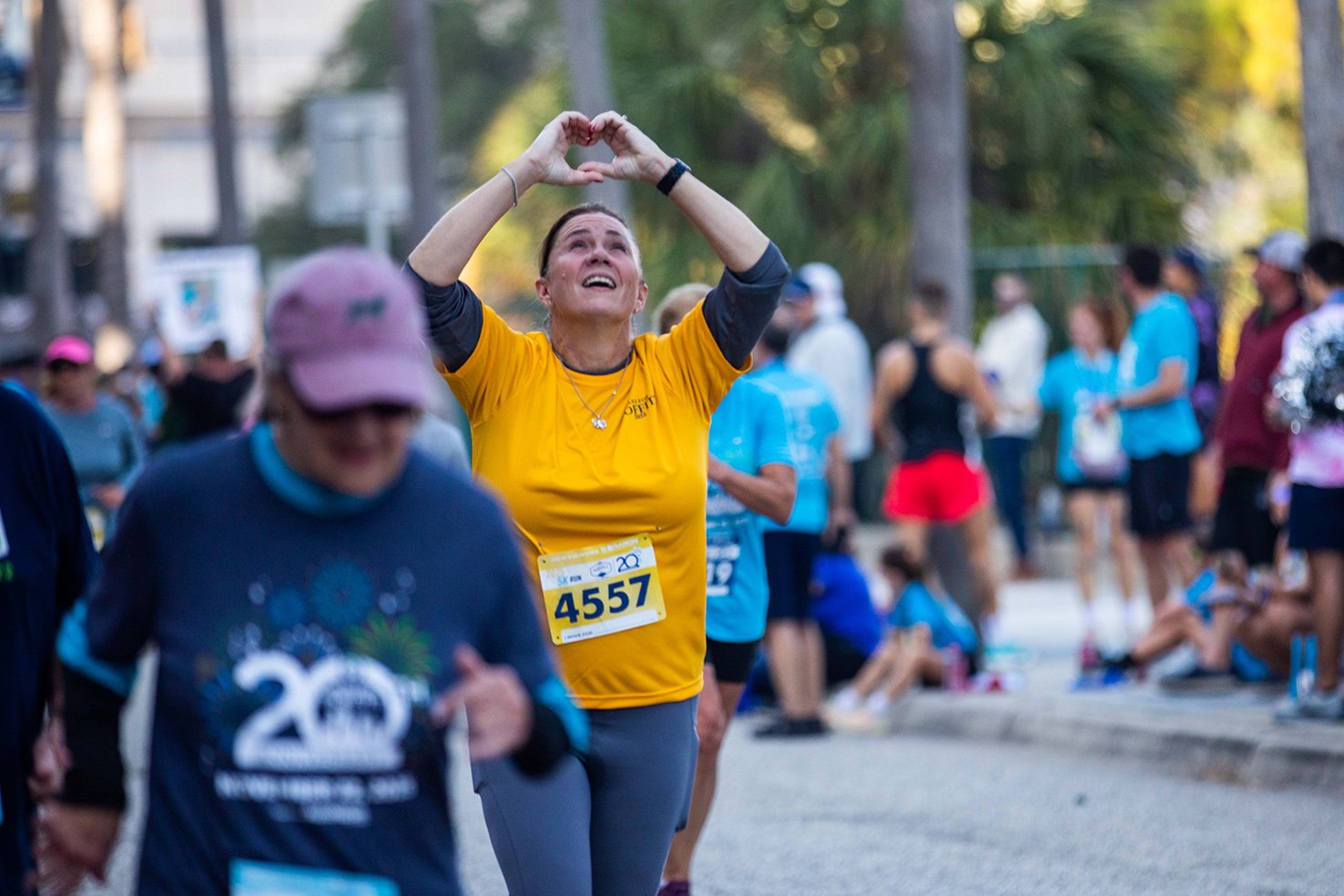 Miles for Moffitt finish line