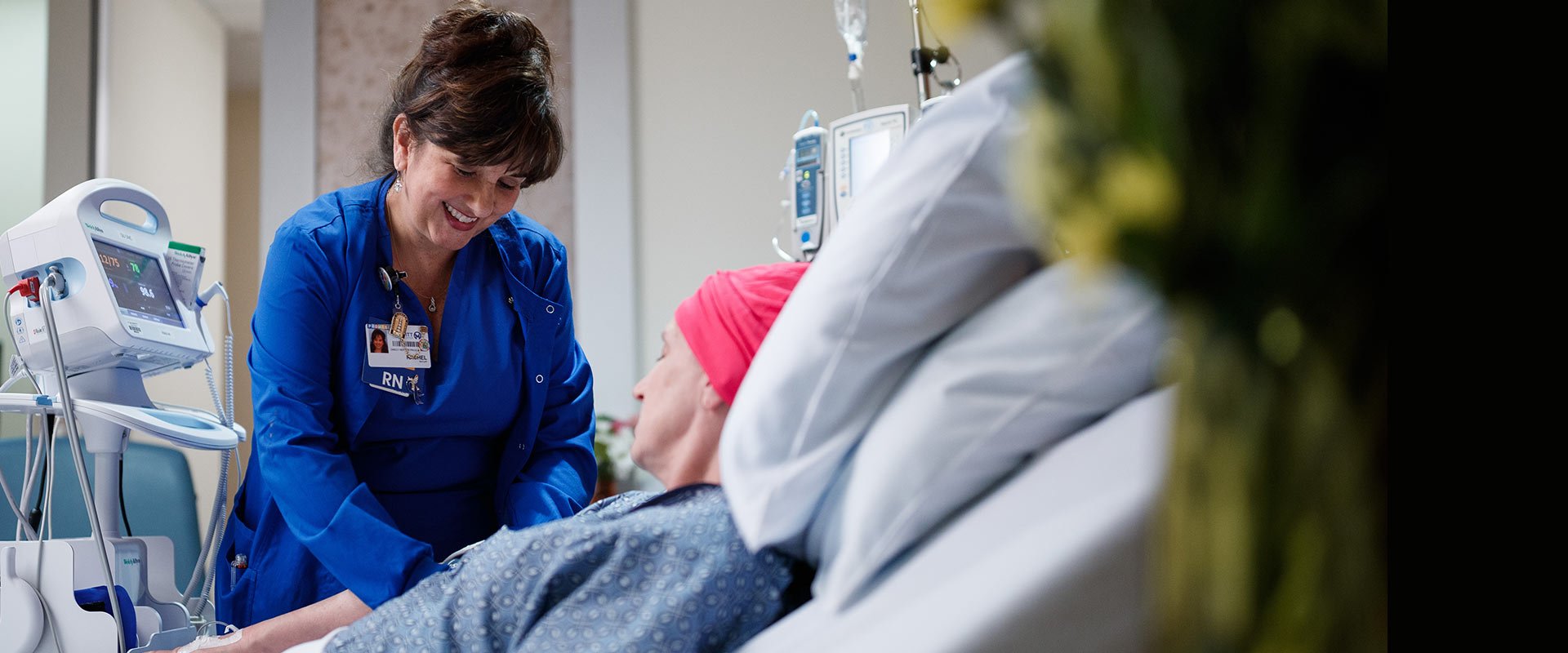 A nurse with a patient