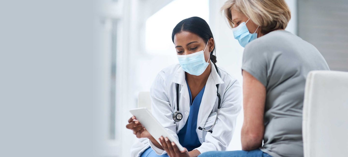 A doctor with a patient