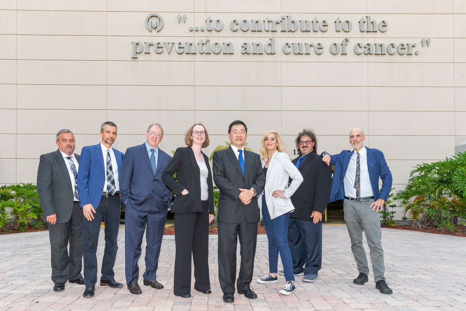 The ReMissions in front of Moffitt Cancer Center