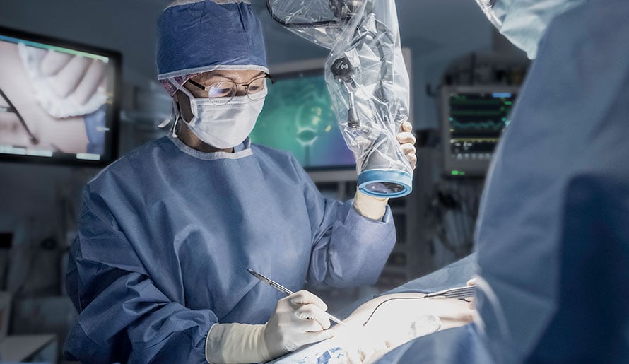 Dr. Hye Sook Chon in the operating room