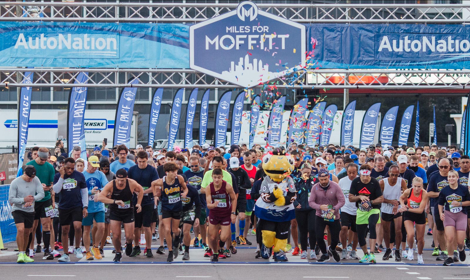 Miles for Moffitt starting line