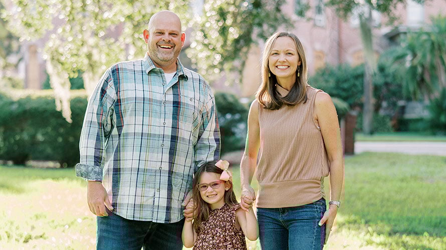 amanda with her family