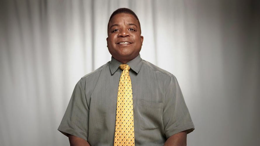 Barney, prostate cancer survivor, smiling for the camera. 