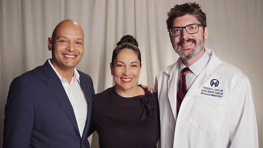 Dimas with his wife and Dr. Locke