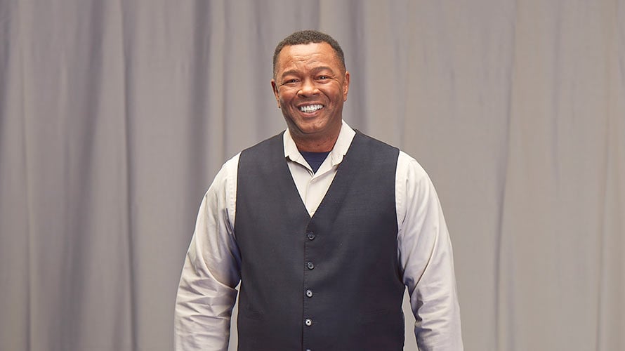 Woodrow, Moffitt volunteer, smiling for the camera. 