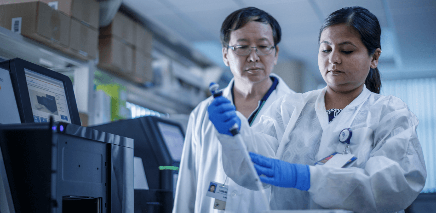 Providers working together in a lab